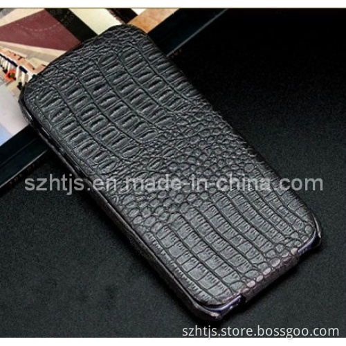 for iPhone 5 Lizard Skin Pattern Protective Sleeve Left Open Mobile Phone Holster Foldable Card